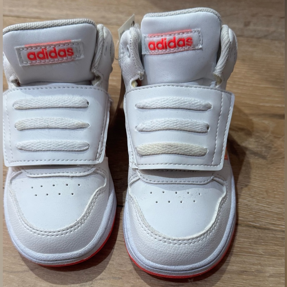 Adidas Kids White Sneakers
